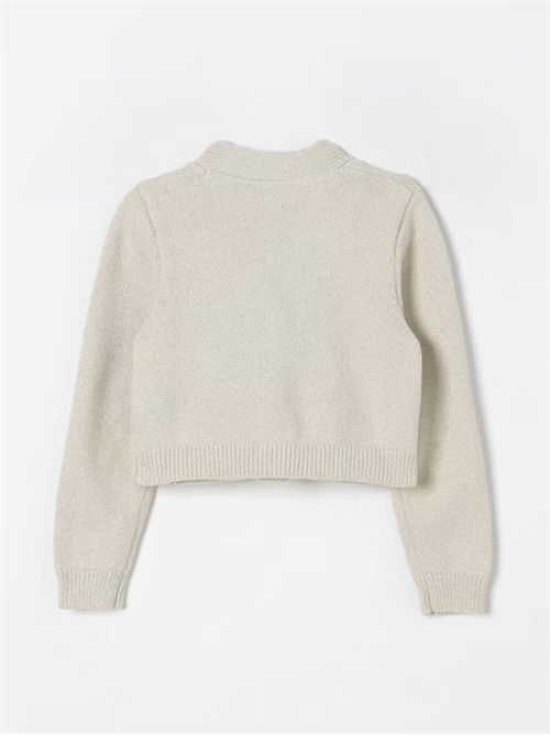 cardigan bambina bianco MICHAEL KORS | R30160//BIANCO SPORCO